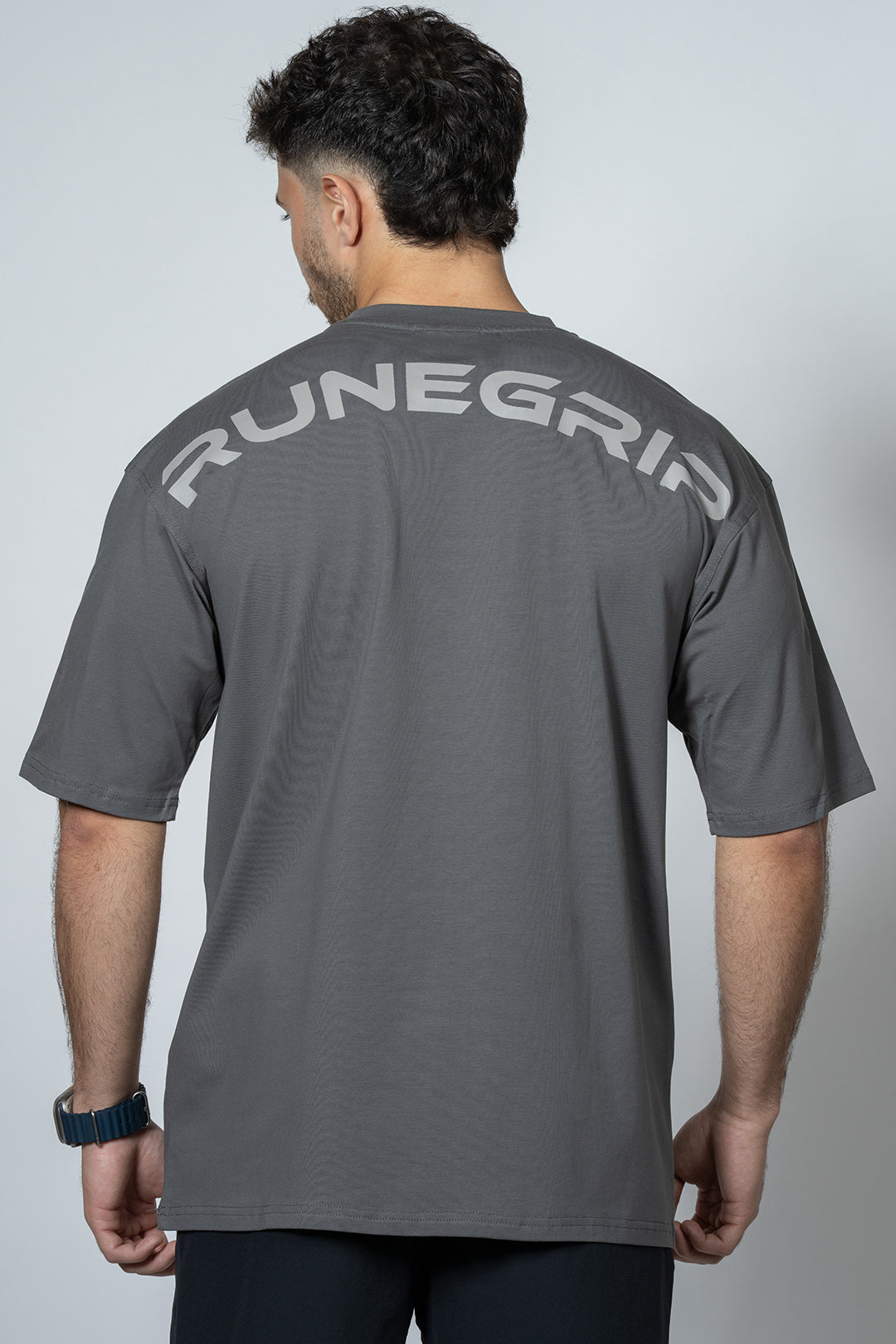 トップス rin ttaggg Nylon Code Big Shirt WH GREY Statement Oversized Shirt In Gray – RuneGrip