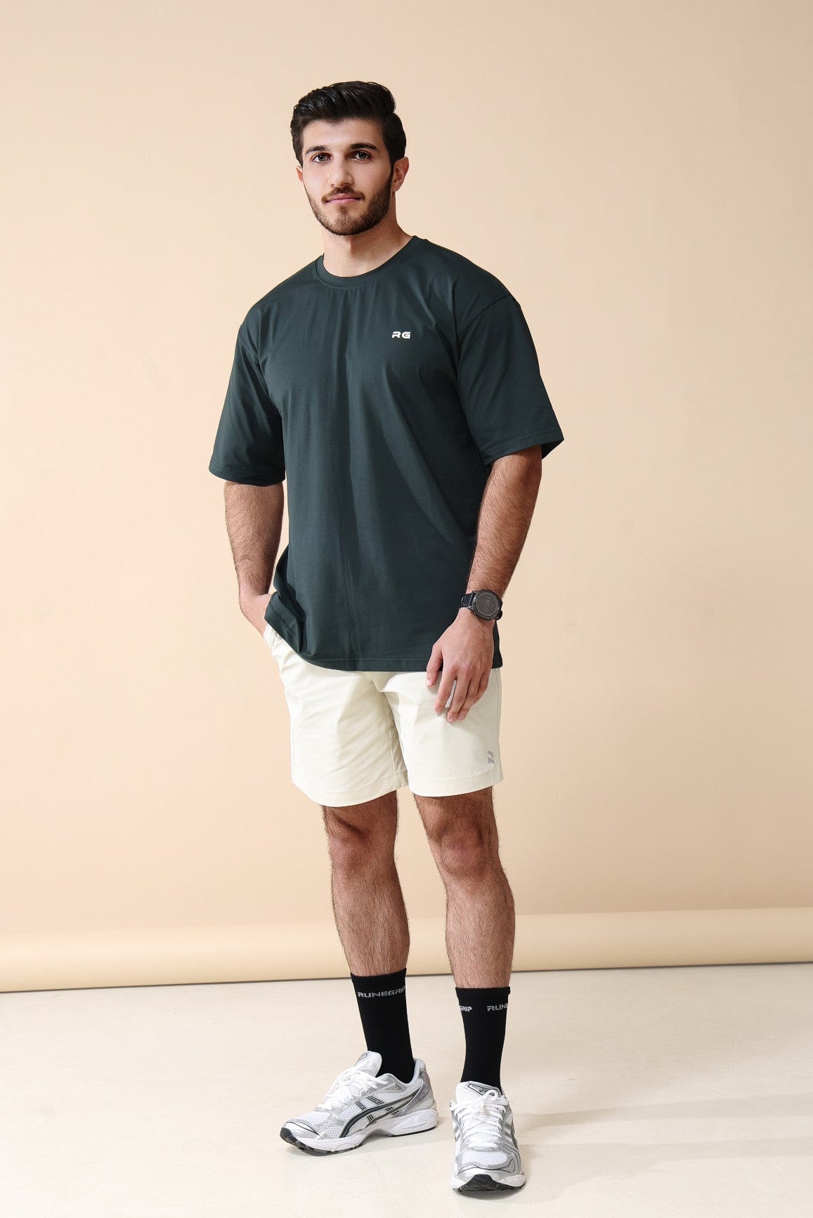 Vintage Retro Tee In Green
