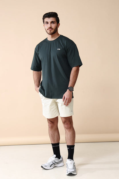 Vintage Retro Tee In Green