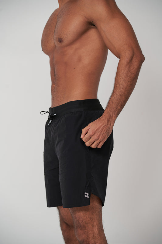 Double Layered Shorts In Coal