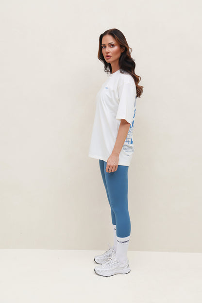 Vintage Retro Tee In White