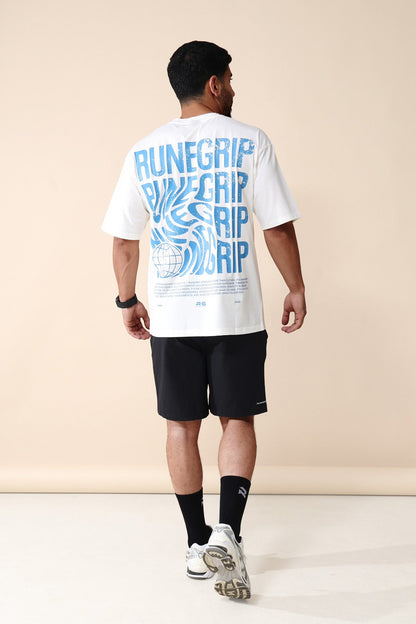 Vintage Retro Tee In White