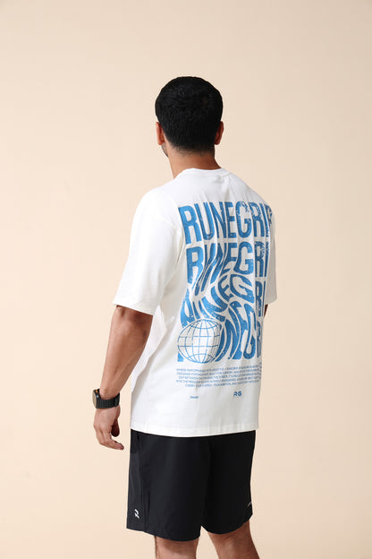 Vintage Retro Tee In White