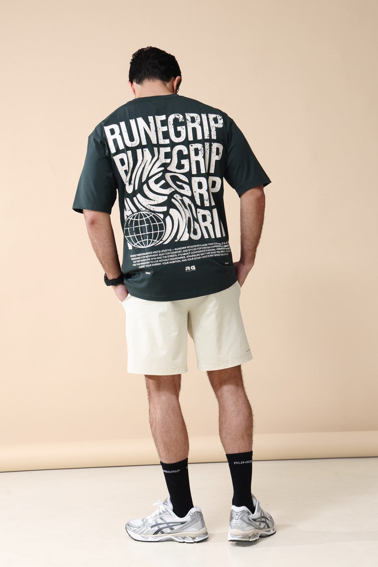 Vintage Retro Tee In Green