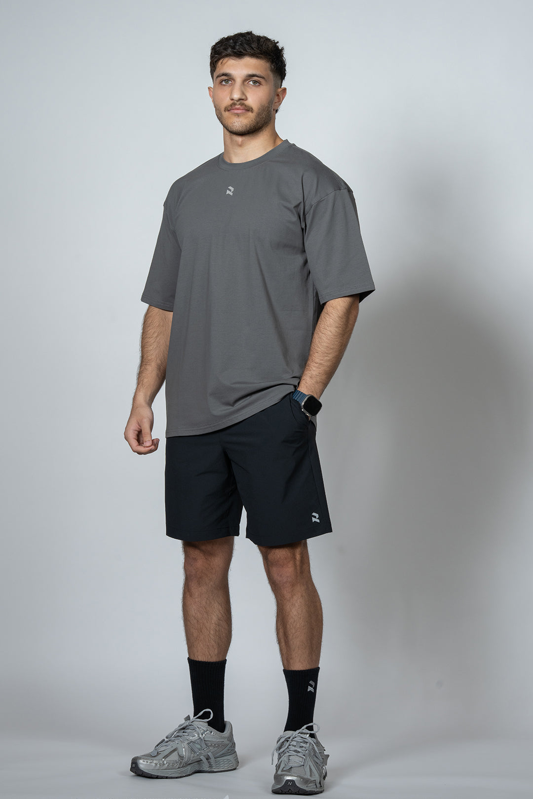 Statement Oversized Shirt In Gray