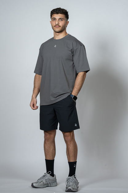 Statement Oversized Shirt In Gray