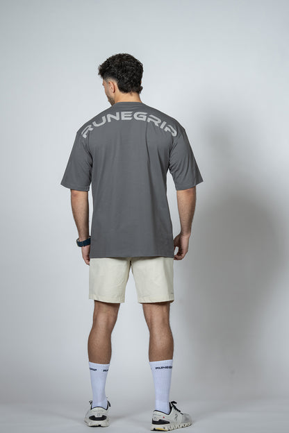 Statement Oversized Shirt In Gray
