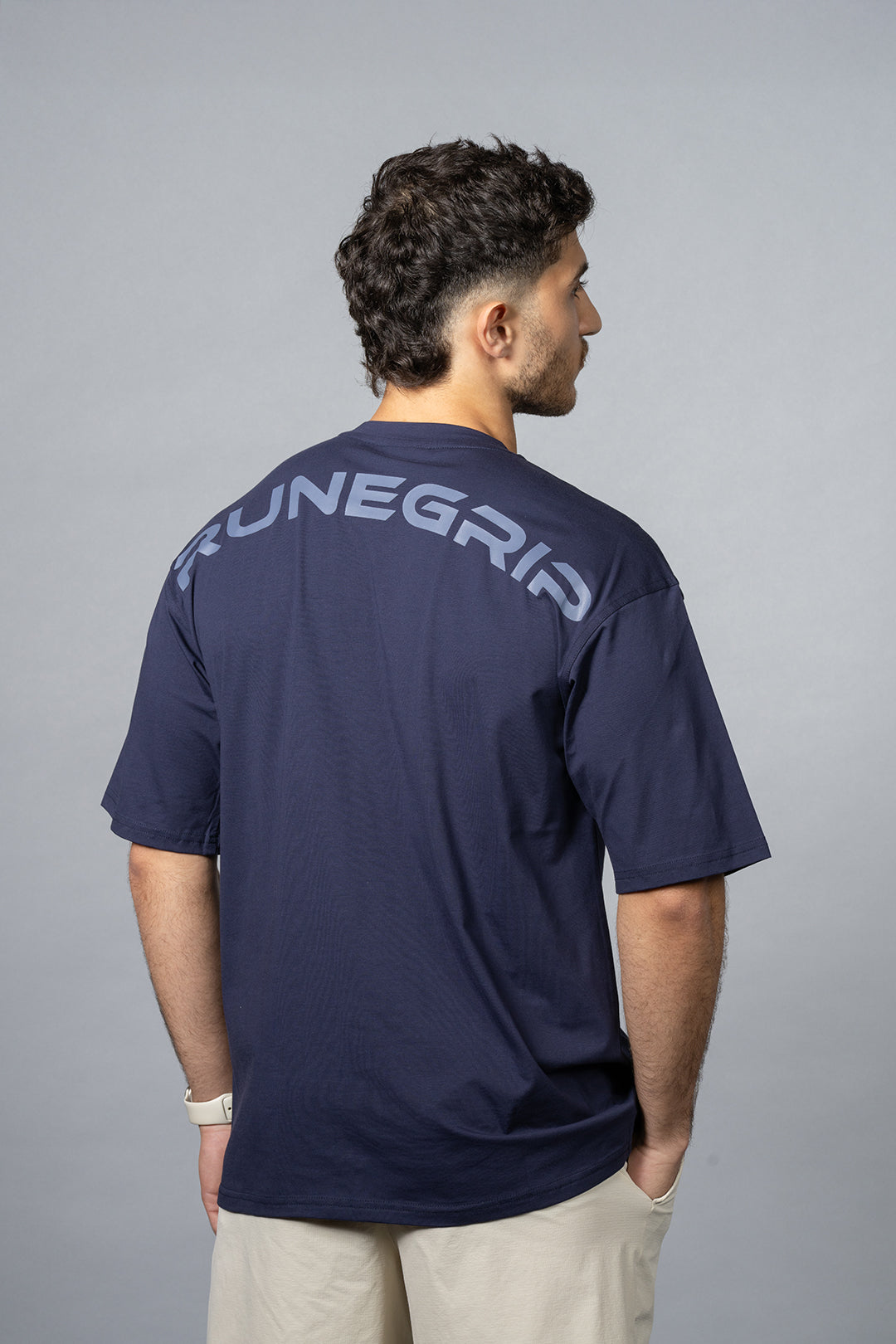 Statement Oversized Shirt In Navy