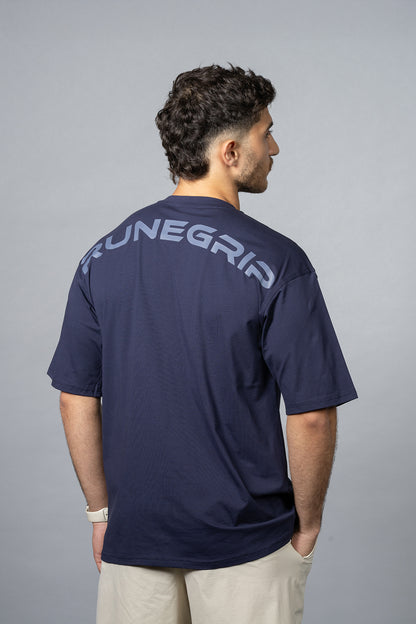 Statement Oversized Shirt In Navy