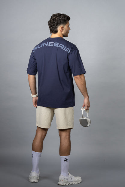 Statement Oversized Shirt In Navy