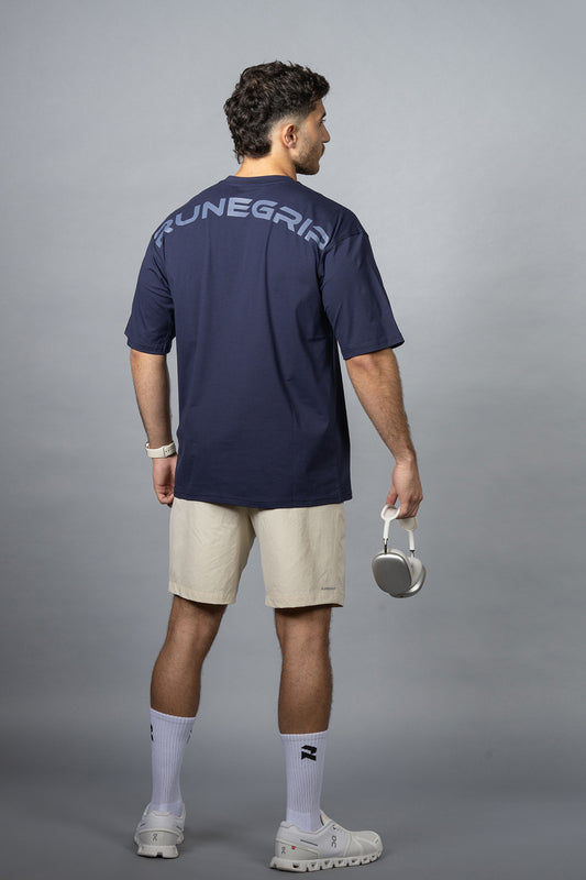 Statement Oversized Shirt In Navy