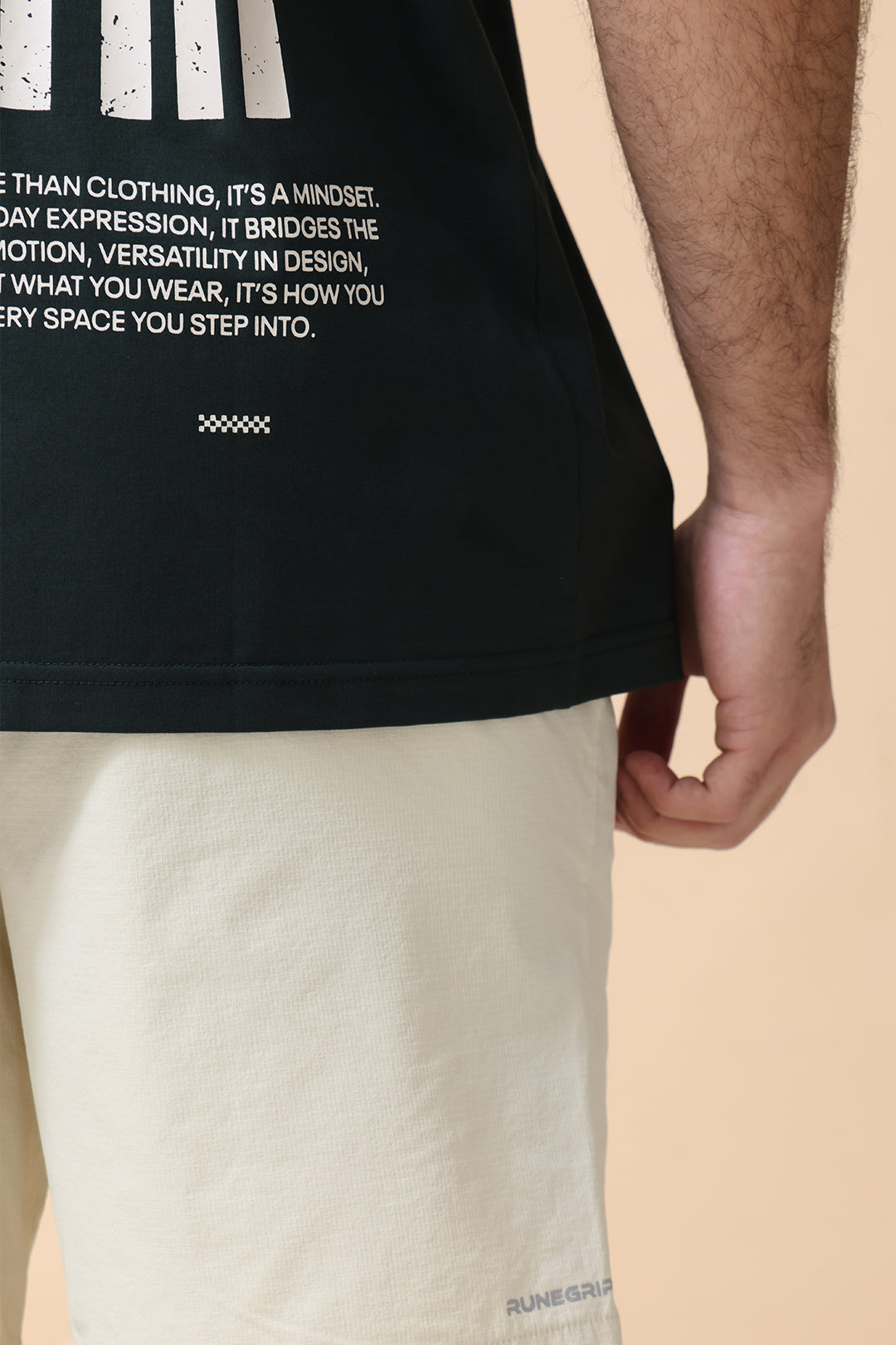 Vintage Retro Tee In Green