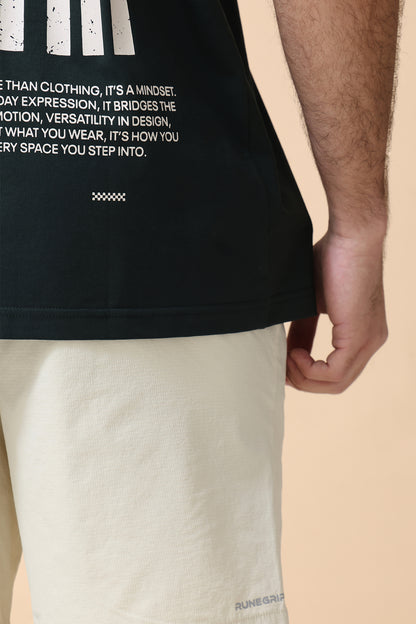 Vintage Retro Tee In Green